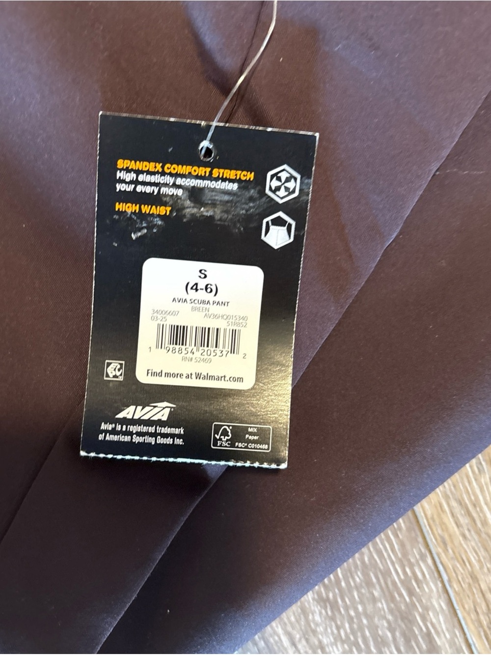 Avis dark brown scuba pant - Picture 4 of 5